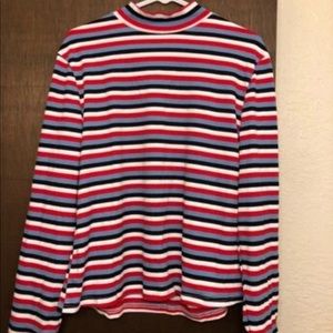 Mock neck long sleeve top